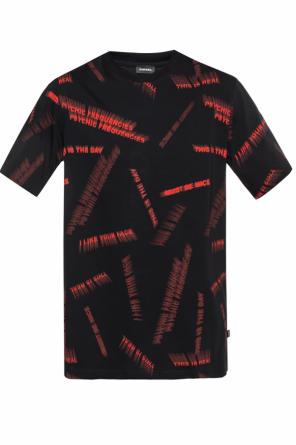 T-shirt with a print and inscriptions, zdjęcie 1 T-shirt with a print and inscriptions od Diesel